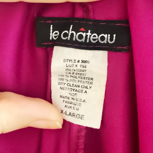 Le Chateau Pink and Purple Split Slip Maxi Dress Size XL - Picture 3 of 7